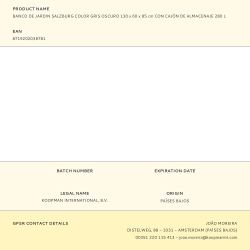 Banco De Jardín Salzburg Gris Oscuro Con Cajón De Almacenaje 280 L, 130 X 60 X 85 Cm