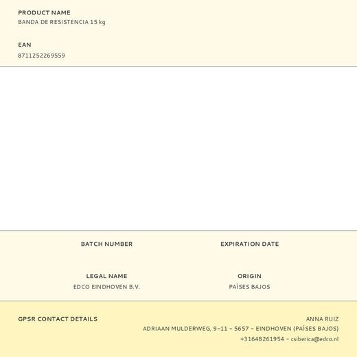 Banda De Resistencia 15 Kg