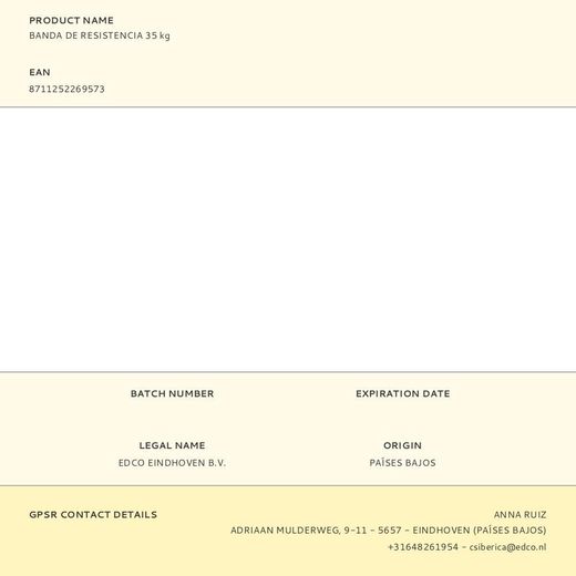 Banda De Resistencia 35 Kg