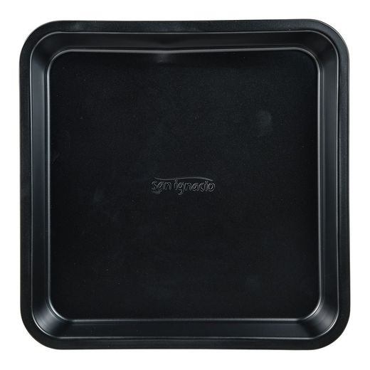 Bandeja Cuadrada De Acero Al Carbono, Para Horno, Experto, Verde Oliva, 26 X 26 X 3,5 Cm