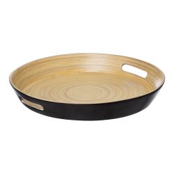 Bandeja De Bambú Ø42Cm Colección 'Noir Kitchen'