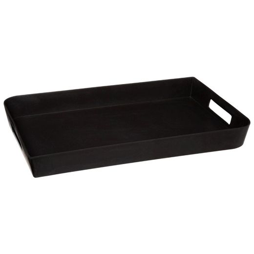 Bandeja De Melamina Negra Coleccion Noir Kitchen 45 X 30 Cm