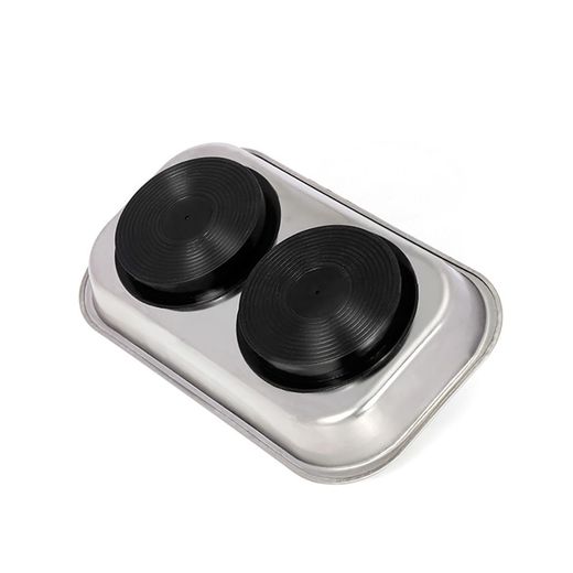 Bandeja Metálica Magnética, Rectangular,  238 X 137 X 40 Mm