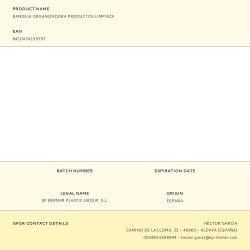 Bandeja Organizadora Productos Limpieza