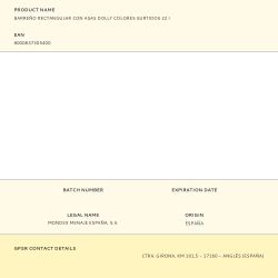 Barreño Rectangular Con Asas Dolly Colores Surtidos 22 L