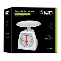 Báscula Analógica De Cocina, Máx. 4 Kg, Ø16,5 X 17 Cm