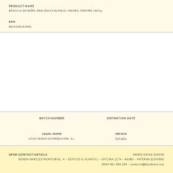 Báscula De Baño Analógica Blanco / Negro, Máximo 150 Kg