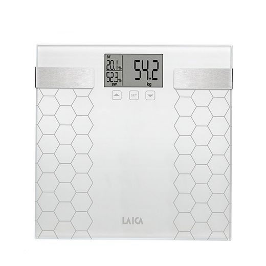 Bascula De Baño Digital Con Calculo De La Composición Corporal Color Blanco, Máximo 180 Kg