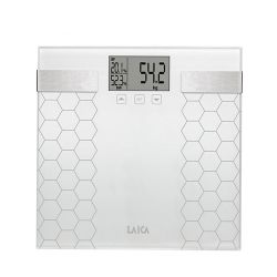Bascula De Baño Digital Con Calculo De La Composición Corporal Color Blanco, Máximo 180 Kg