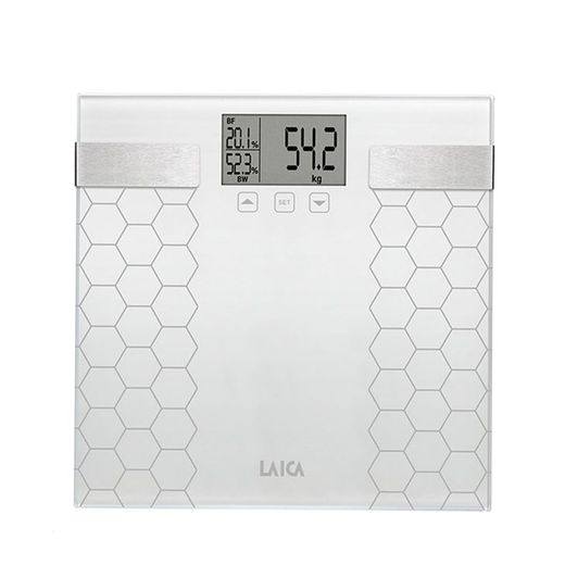 Bascula De Baño Digital Con Calculo De La Composición Corporal Color Blanco, Máximo 180 Kg