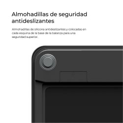 Báscula De Baño Digital Inteligente Con Bluetooth Color Negro, Máximo 180 Kg