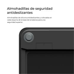 Báscula De Baño Digital Inteligente Con Bluetooth Color Negro, Máximo 180 Kg