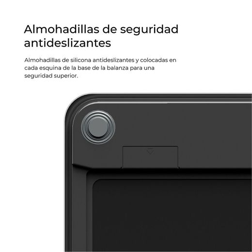 Báscula De Baño Digital Inteligente Con Bluetooth Color Negro, Máximo 180 Kg