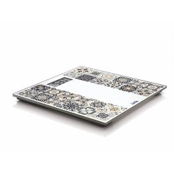 Báscula De Baño Electrónica Con Batería Recargable Cárga Máxima 180 Kg Modelo Estampado Marrón