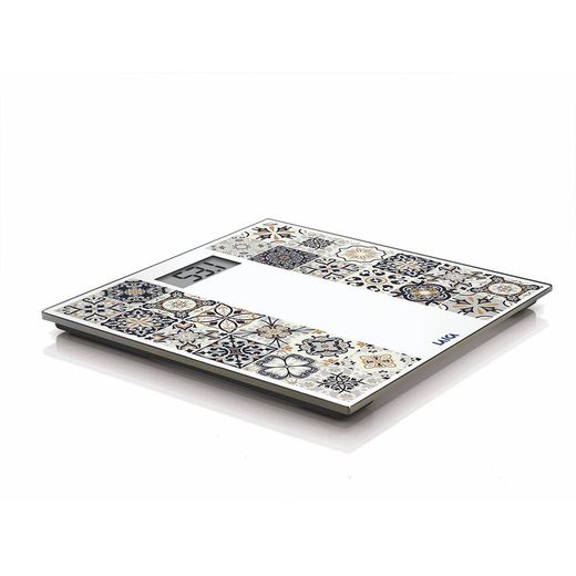 Báscula De Baño Electrónica Con Batería Recargable Cárga Máxima 180 Kg Modelo Estampado Marrón