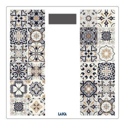 Báscula De Baño Electrónica Con Batería Recargable Cárga Máxima 180 Kg Modelo Estampado Marrón