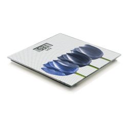 Báscula De Baño Electrónica Diseño Blanca Con Flores. Máximo 180 Kg
