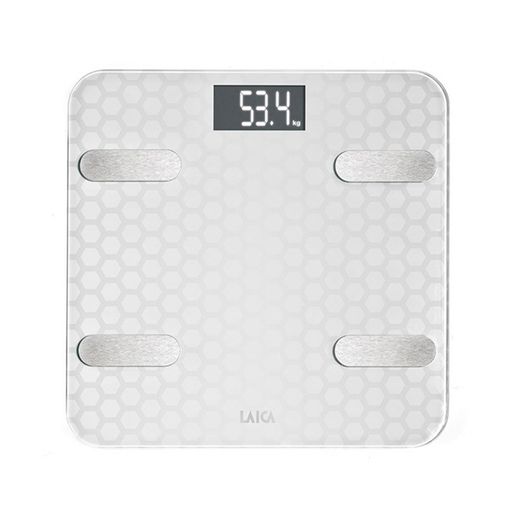 Bascula De Baño Smart Bluetooth Con Cálculo De La Composición Corporal, Color Blanco, Máximo 180 Kg