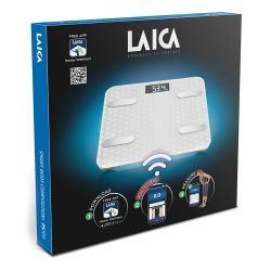 Bascula De Baño Smart Bluetooth Con Cálculo De La Composición Corporal, Color Blanco, Máximo 180 Kg