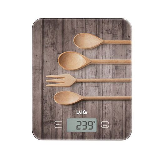 Báscula Electronica De Cocina, Máximo 10 Kg.  Diseño Cucharas