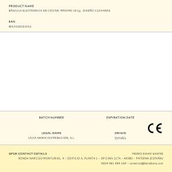 Báscula Electronica De Cocina, Máximo 10 Kg.  Diseño Cucharas