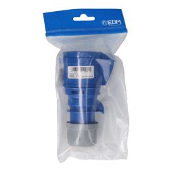 Base Aerea Cetac 2P+T Azul 16A 230V~ Ip44 (Envasada)