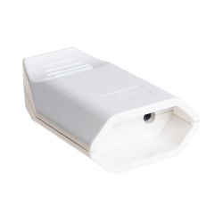 Base Aerea Con Faldón 10 A 250 V Blanca