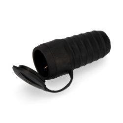 Base Aérea De Goma 16A 250V T/Tl 4,8Mm Negra (Envasada)