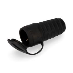 Base Aérea De Goma 16A 250V T/Tl 4,8Mm Negra (Envasada)