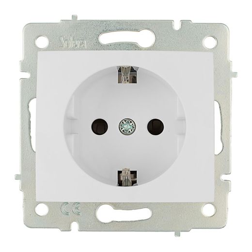 Base Bipolar Con T/Tl 16A 250V Con Obturador Serie Europa Solera Erp60