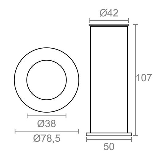 Base Candado Cruceta Para Suelo Cn15 Cromo Brillo