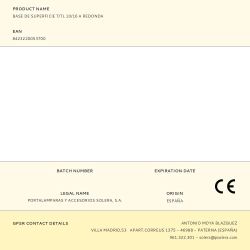 Base De Superficie T/Tl 10/16 A Redonda