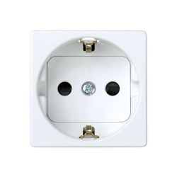 Base Enchufe 2P+T Schuko Serie 27 Blanco
