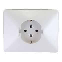 Base Enchufe 2P+Tt Schuko 25A 380 V~ Blanco