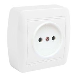 Base Fija 2P Con Obturador Superficie Mural 74 X 72 X 28 Mm