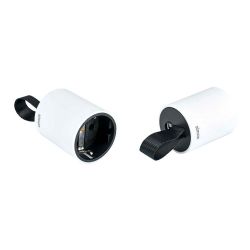 Base Móvil 2P+Tt Schuko Salida Frontal 16 A 250 V~ Facil Extraccion Blanca