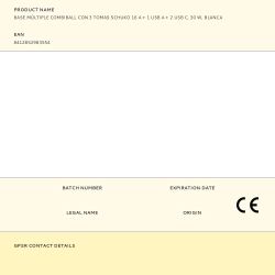 Base Múltiple Combiball Con 3 Tomas Schuko 16 A + 1 Usb A + 2 Usb C, 30 W, Blanca
