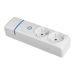 Base Múltiple De 2 Tomas 2P+T, 16 A 250 V, Sin Cable, Con Interruptor