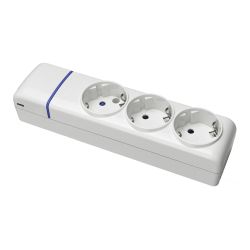 Base Múltiple De 3 Tomas 2P+T, 16 A 250 V, Sin Cable