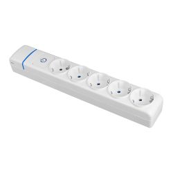 Base Múltiple De 5 Tomas 2P+T, 16 A 250 V, Sin Cable, Con Interruptor