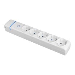 Base Múltiple De 5 Tomas 2P+T, 16 A 250 V, Sin Cable, Con Interruptor