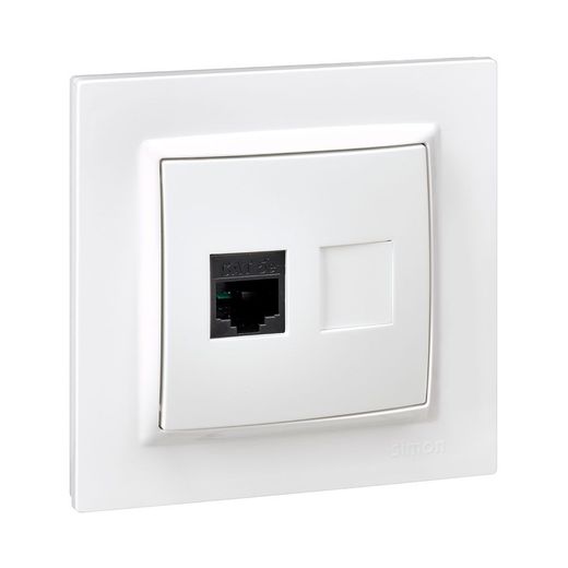 Base Rj45 Cat.5E Blanco