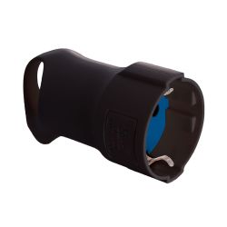 Base Tipo F 4,8 Mm 16 A 250 V T/Tl Con Anilla Para Fácil Extracción, Negra