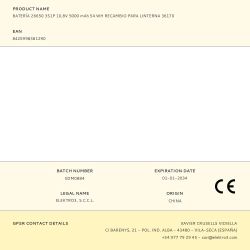 Batería 26650 3S1P 10,8V 5000 Mah 54 Wh Recambio Para Linterna 36170