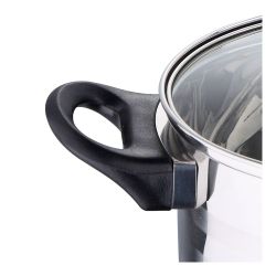 Bateria 5 Piezas De Acero Inoxidable Ind Toledo: Cazo Ø16 Cm /  Cacerola Con Tapa Ø18 Cm / Cacerola Con Tapa Ø20 Cm