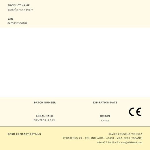 Batería Para 36174
