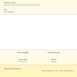 Blister 1 Caja Con 100 Clips Metalicos 33Mm Milan.