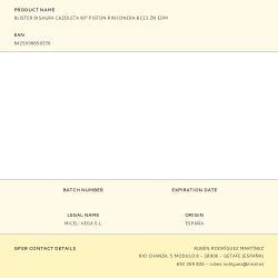 Blister Bisagra Cazoleta 90º Piston Rinconera Bc13 Zn Edm