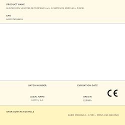 Blister Con 14 Botes De Tempera 5 Ml + 12 Botes De Mezclas + Pincel