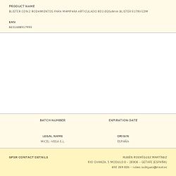 Blister Con 2 Rodamientos Para Mampara Articulado Rd3 Ø26X9Mm Blister 91799 Edm